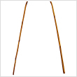 Virgtmasz hajltott bambuszndbl (natr) 120 cm - 1 darab