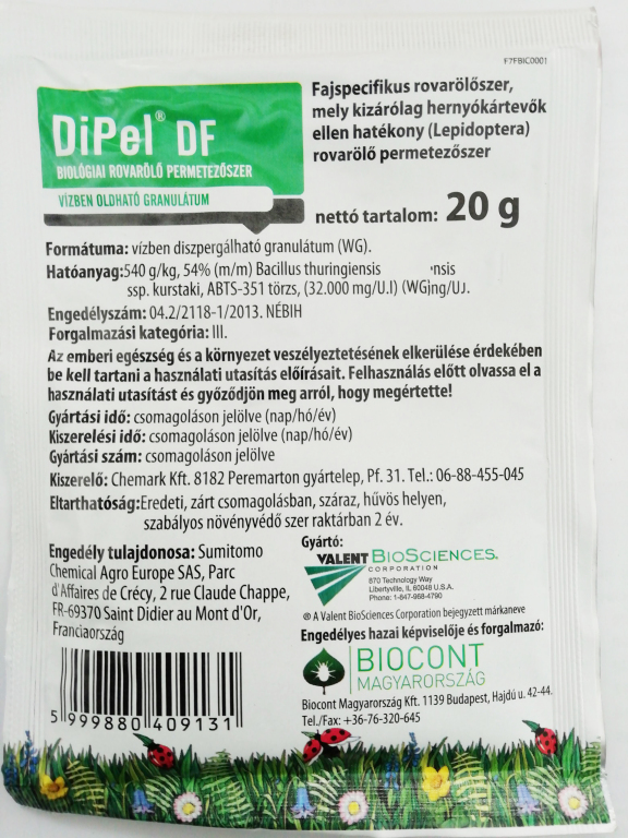 DiPel DF- Biolgiai rovarl permetezszer